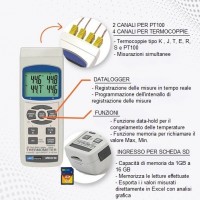 Termometro Multicanale con 4 ingressi ARW-V47 SD
